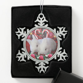 Ornement Flocon De Neige Noël pour Bunnies