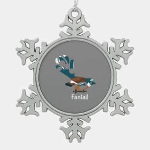 Ornement Flocon De Neige Oiseau de la Nouvelle-Zélande