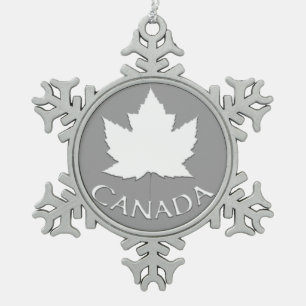 Ornement Flocon De Neige Ornement Canada Décorations de souvenirs