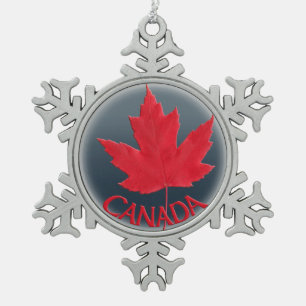 Ornement Flocon De Neige Ornement Canada Décorations de souvenirs