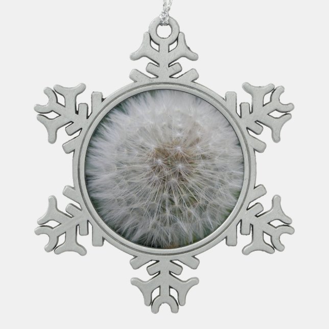 Ornement Flocon De Neige Ornement de boule de fleur de Dandelion (Devant)