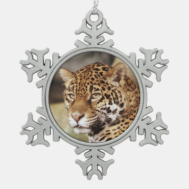 Ornement Flocon De Neige Ornement de Jaguar (Devant)