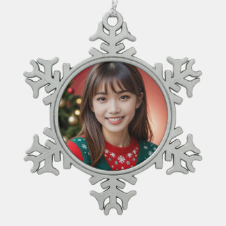 Ornement Flocon De Neige Ornement de Noël Amy