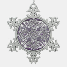 Ornement Flocon De Neige Ornement de Noël de noeud de Dara de Celtic