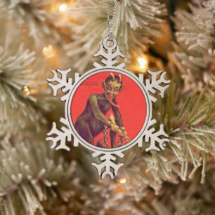 Ornement Flocon De Neige Ornement de Noël Krampus