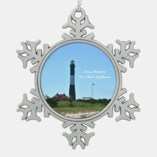 Ornement Flocon De Neige Ornement de Noël léger de Fire Island