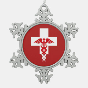 Ornement Flocon De Neige Ornement de Noël professionnel Médicale