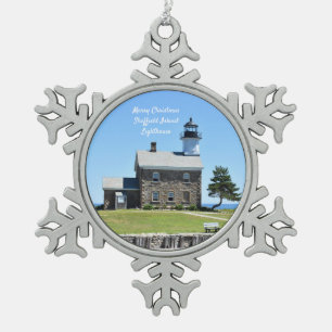 Ornement Flocon De Neige Ornement du phare de Sheffield Island