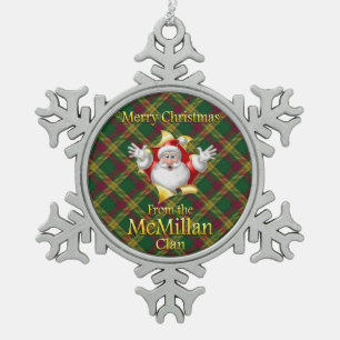 Ornement Flocon De Neige Ornement écossais de Noël de McMillan de clan