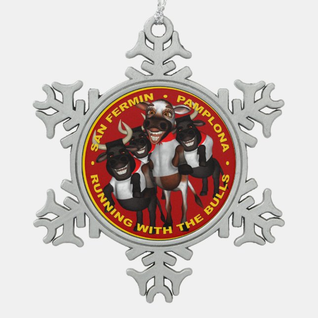 Ornement Flocon De Neige Pampelune - San Fermin (Devant)