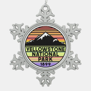 Ornement Flocon De Neige Parc national de Yellowstone Wyoming