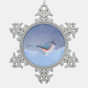 Ornement Flocon De Neige Peinture à la souris - Joli art original pour chie
