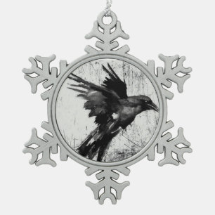 Ornement Flocon De Neige Pendentif de flocon de neige de Raven