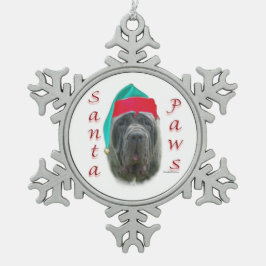 Ornement Flocon De Neige Père Noël Paws, le Mastiff napolitain