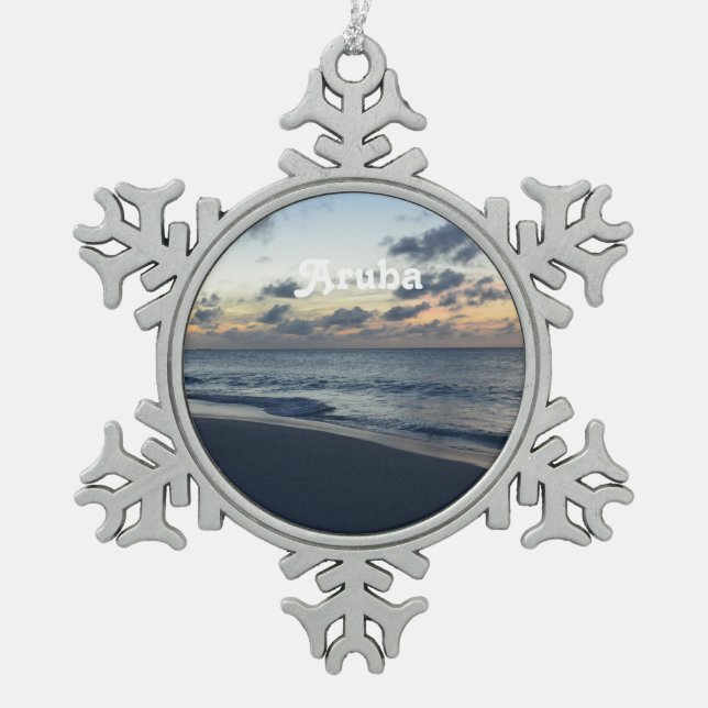 Ornement Flocon De Neige Perfection d'Aruba (Devant)