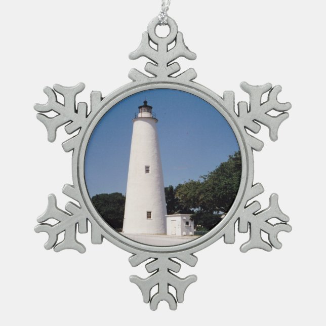 Ornement Flocon De Neige Phare d'Ocracoke (Devant)