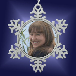 Ornement Flocon De Neige Photo encadrée