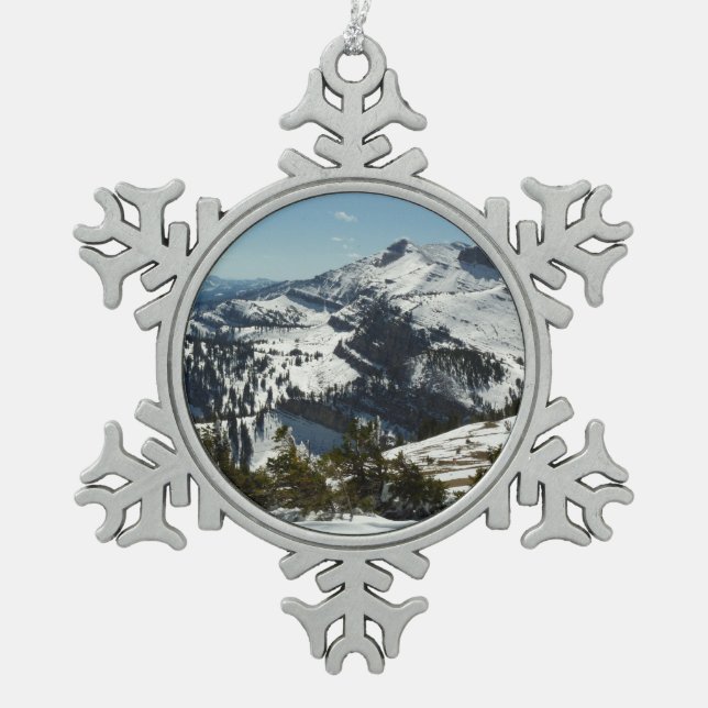 Ornement Flocon De Neige Pics neigeux du Grand Teton (Devant)