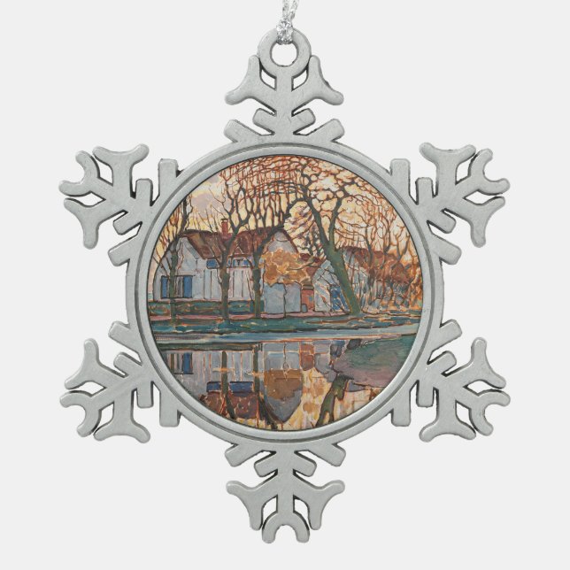 Ornement Flocon De Neige Piet Mondrian - Ferme Près De Duivendrecht (Devant)