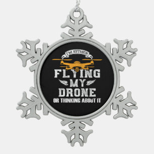 Ornement Flocon De Neige Pilote de drone multirotor Quadcopter
