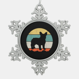 Ornement Flocon De Neige Poison de Frenchie Vintage French Bulldog