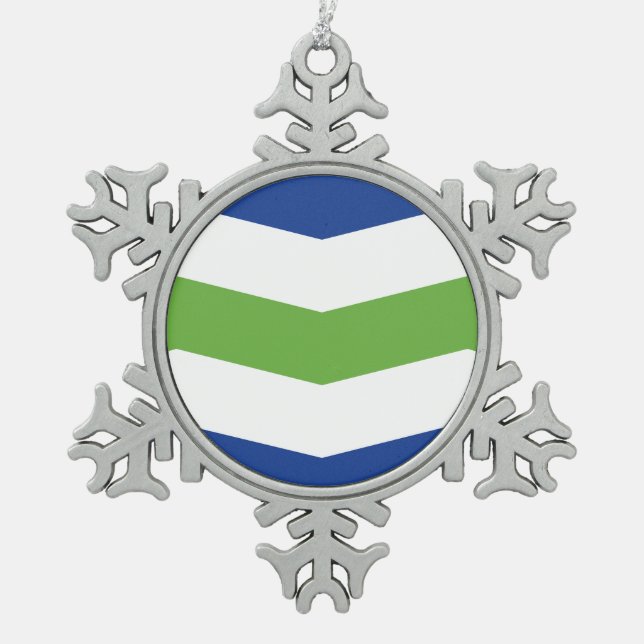 Ornement Flocon De Neige Porte - clé (Devant)