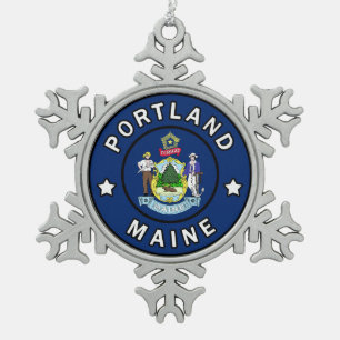 Ornement Flocon De Neige Portland Maine