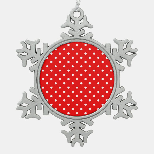 Ornement Flocon De Neige Pot rouge (Devant)