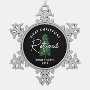 Ornement Flocon De Neige Premier Noël Retraité Personnalisé