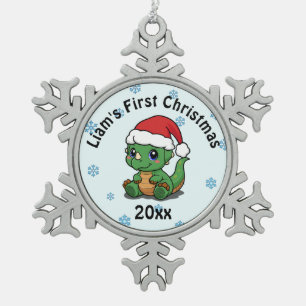 Ornement Flocon De Neige Premier ornement de Noël personnalisé