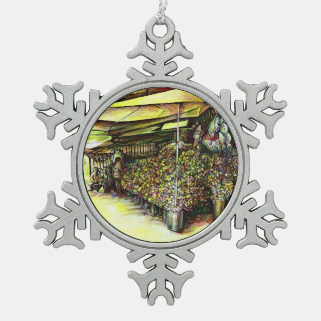 Ornement Flocon De Neige Pris la possession d'options (Devant)