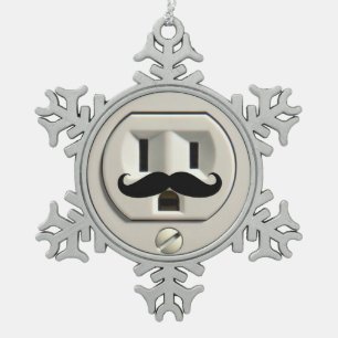 Ornement Flocon De Neige Prise de courant de moustache