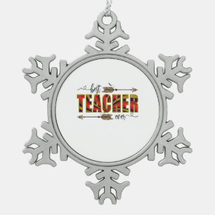 Ornement Flocon De Neige Professeur Art Meilleur enseignant Evers