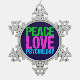 Ornement Flocon De Neige Psychologie d'amour de paix de psychologue
