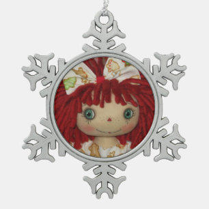 Ornement Flocon De Neige Raggedy Ann Annie pain d'épice