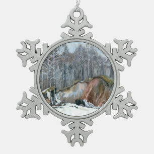 Ornement Flocon De Neige Ravin neigeux