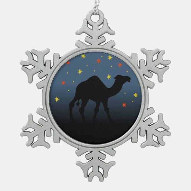 Ornement Flocon De Neige Recherche d'une étoile (Devant)