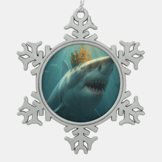 Ornement Flocon De Neige Requin-roi