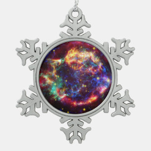 Ornement Flocon De Neige Reste de supernova de galaxie de Cassiopeia