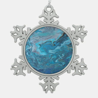 Ornement Flocon De Neige Rhapsody en Turquoise