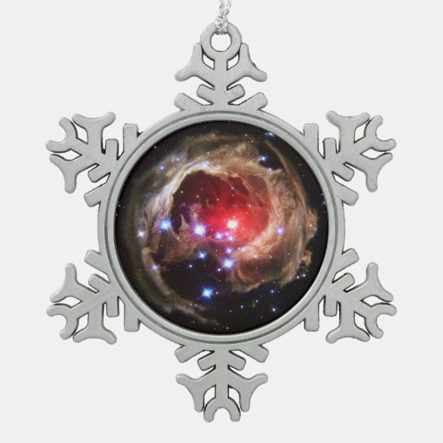 Ornement Flocon De Neige Ruby Red Supergigantesque étoile poussière (Devant)