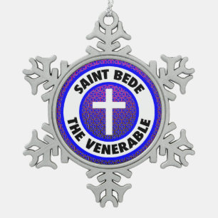 Ornement Flocon De Neige Saint Bede le Vénérable