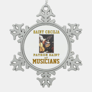 ORNEMENT FLOCON DE NEIGE SAINT CECILIA