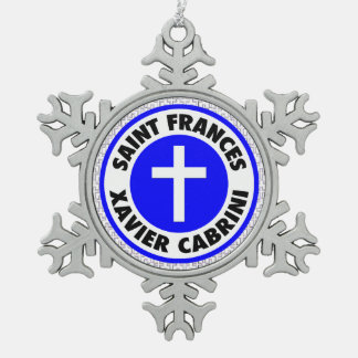 Ornement Flocon De Neige Saint-François Xavier Cabrini