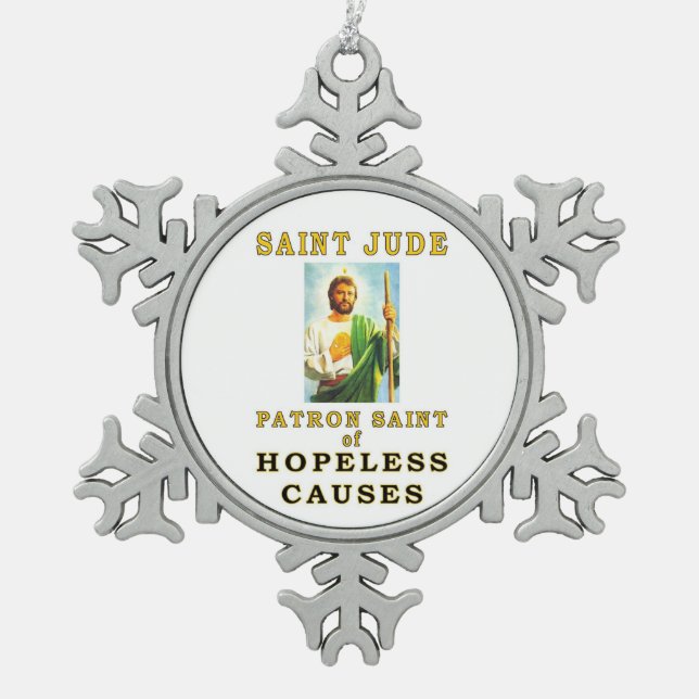 ORNEMENT FLOCON DE NEIGE SAINT JUDE (Devant)
