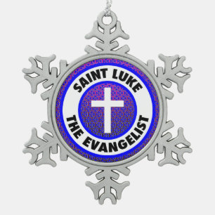 Ornement Flocon De Neige Saint Luc l'évangéliste