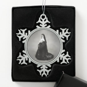 Ornement Flocon De Neige Sainte Bernadette