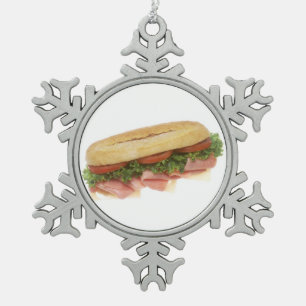 Ornement Flocon De Neige Sandwich Deli