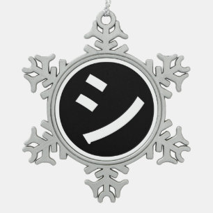 Ornement Flocon De Neige ㋛ Shi Kana Katakana Smiling Emoji / Emoticon