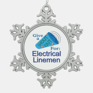 Ornement Flocon De Neige Shout Out pour les fils électriques